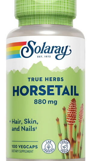 Solaray Cola De Caballo 880 Mg | Suplemento De Sílice Para Un Cabello, Piel, Uñas Y Articulaciones Saludables | 50 Porc