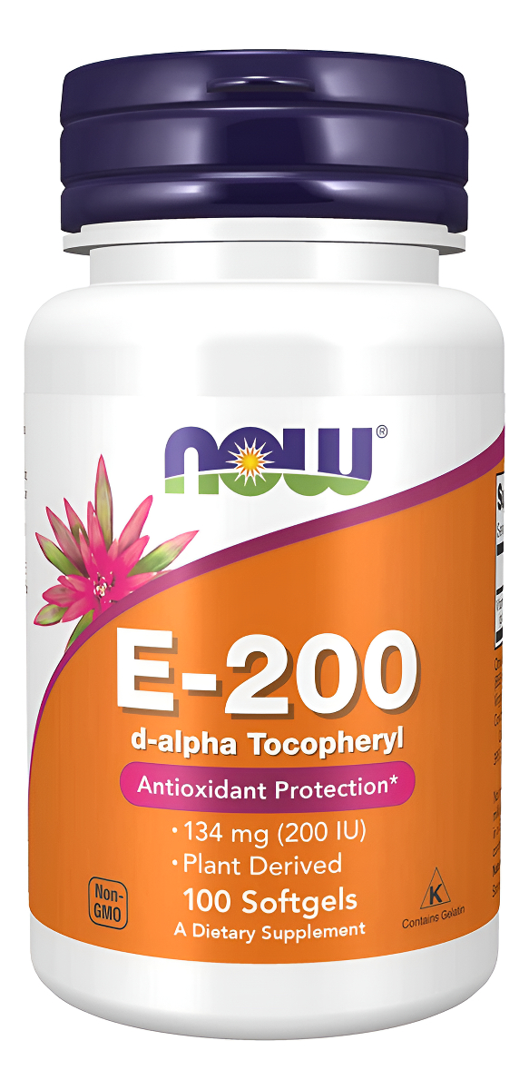Now Suplementos , Vitamina E 200 Iu, D Alfa Tocopheryl, Pro