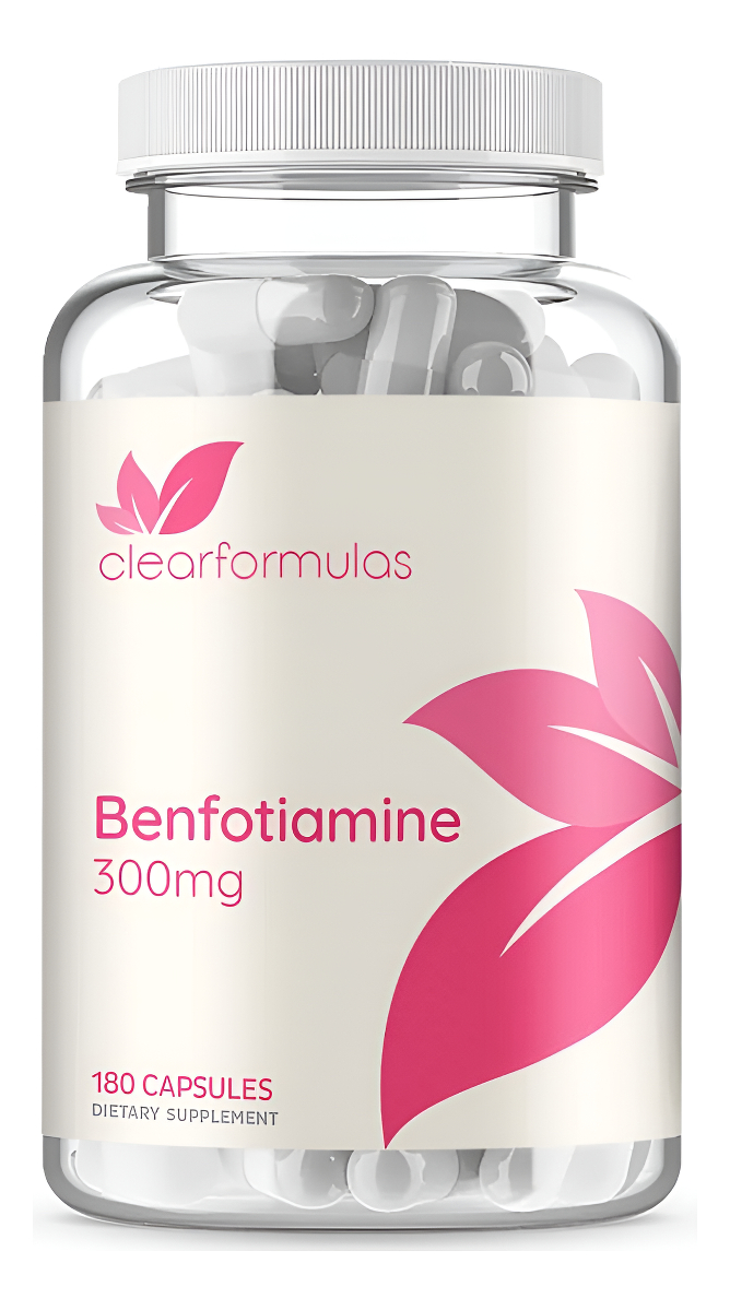 Clearformulas Benfotiamina 300mg 180 Cápsulas Vegetales (sin Omg, Veganas Y Sin Gluten)