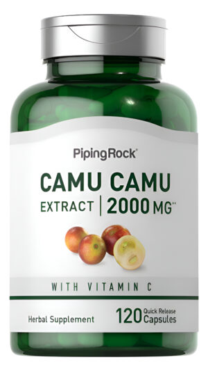 Piping Rock Camu Camu 2000mg | 120 Cápsulas | Extracto De Fruta |