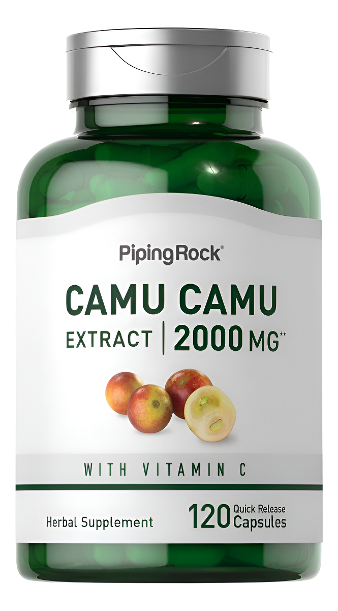 Piping Rock Camu Camu 2000mg | 120 Cápsulas | Extracto De Fruta |