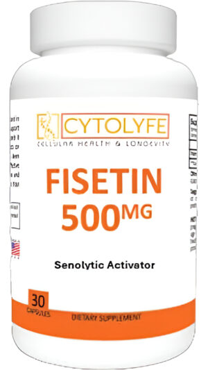 Fisetin 500mg 98% Fisetin Puro 500mg Dosis Terapéutica 30 Cápsulas Activador Senolítico Antienvejecimiento Longevidad