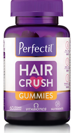 Perfectil Hair Crush Gomitas De Vitamina Veganas Fórmula Para El Crecimiento Y Engrosamiento Del Cabello 60 Unidades