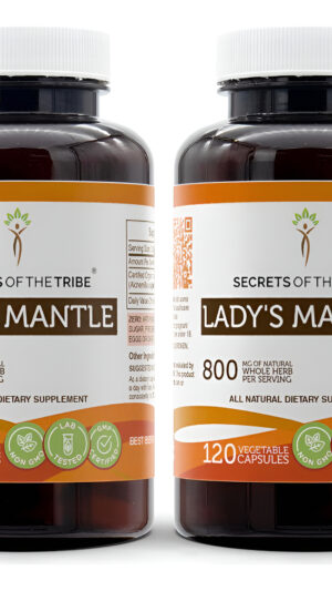 Secrets Of The Tribe Manto De La Dama 120 Cápsulas, 800 Mg, Hierba Seca, Paquete De 2