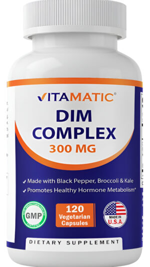 Vitamatic Dim Complejo De Suplemento Para Mujeres Y Hombres - 300 Mg - 120 Cápsulas Vegetales