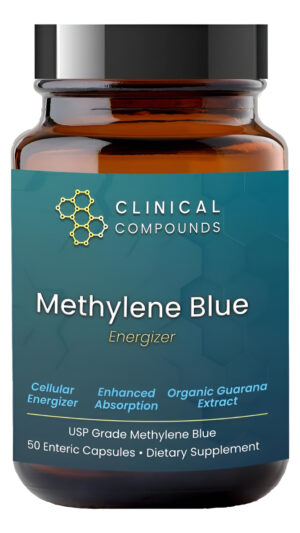 Mezcla Energética De Grado Farmacéutico Azul De Metileno, Cápsulas De 50 Unidades, Con Vitamina C Para Mayor Absorción