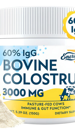 Suplemento De Calostro Bovino En Polvo, 60% Igg, 3000 Mg Para Intestino, Crecimiento Del Cabello, Belleza E Inmunidad,