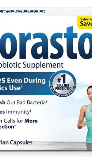 Florastor Suplemento Probiótico Diario Para Mujeres Y Hombres, Uso Con Antibióticos, Saccharomyces Boulardii Cncm I-745