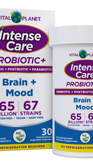 Vital Planet - Probióticos De Cuidado Intensivo Para El Cerebro, Prebióticos, Postbióticos, Parabióticos, 30 Cápsulas