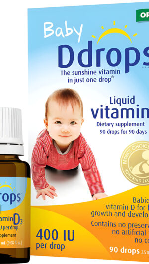Ddrops Baby Drops Vitamina D3 Líquida Para Bebés 400 Ui 2.50 Ml (90 Gotas)