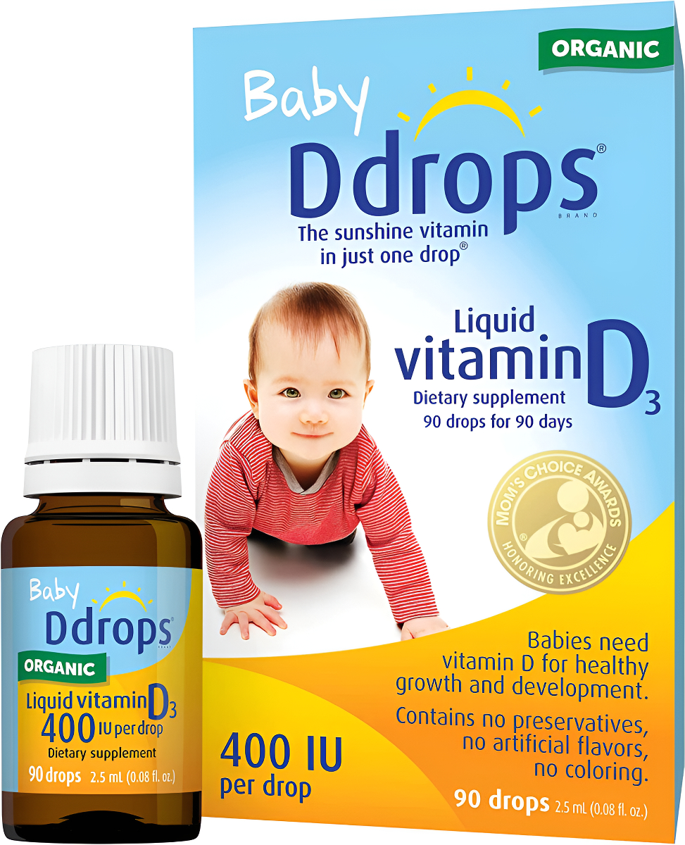 Ddrops Baby Drops Vitamina D3 Líquida Para Bebés 400 Ui 2.50 Ml (90 Gotas)
