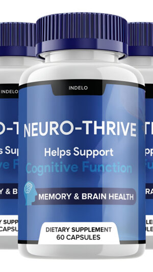 (3 Unidades) Neuro Thrive Brain Supplement, Neuro Thrive For Memory Formula, Neuro-thrive Pqq Para Reducir Los Efectos