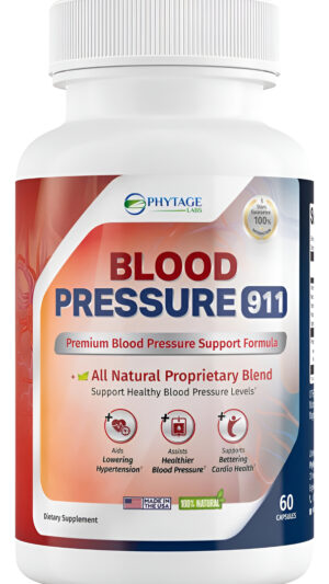 Suplemento Premium Para La Presión Arterial 911 - Píldoras De Apoyo Para La Presión Arterial. 60 Cápsulas