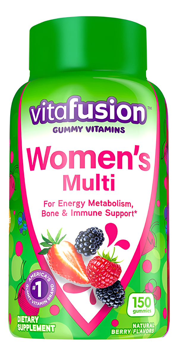 Vitafusion Gomitas Multivitamínicas Para Mujer, Vitaminas Diarias Con Sabor A Bayas 150 Unidades