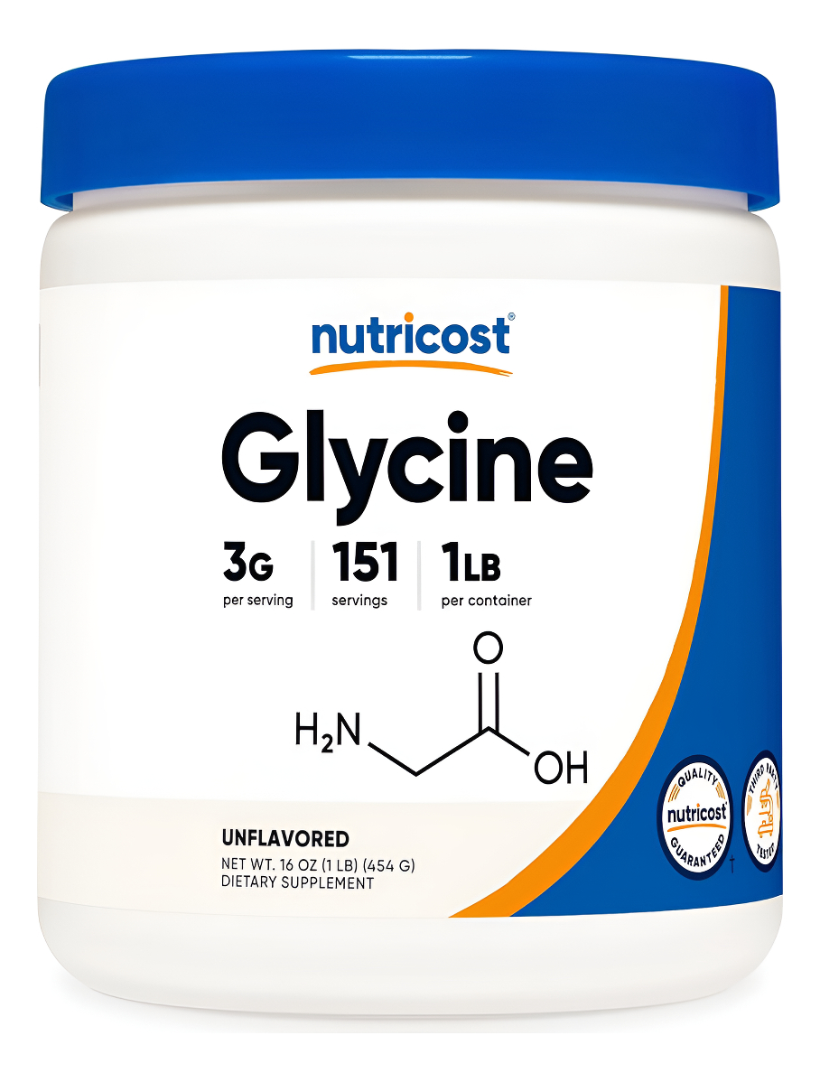 Nutricost Polvo De Glicina De 1 Libra, Sin Omg, Sin Gluten