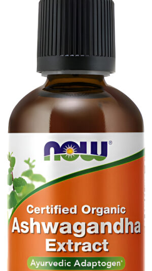 Now Suplementos, Extracto Líquido De Ashwagandha, Orgánico, Apoyo Al Sistema Inmunológico, 2 Onzas Líquidas