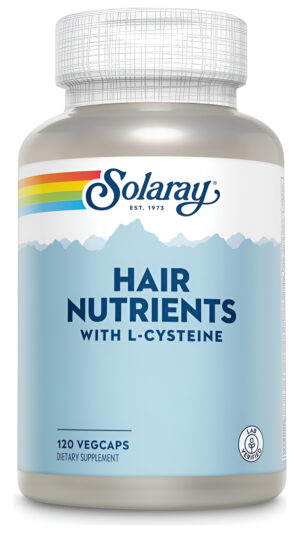 Solaray Vitaminas Nutrientes Para El Cabello Con L-cisteína Y Biotina, 120 Cápsulas Veganas
