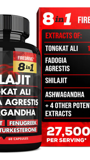 Novo Blends Mezcla De Suplemento 8 En 1, Mumijo 3000mg Tongkat Ali 15,000 Mg Y Otros, 60 Cápsulas
