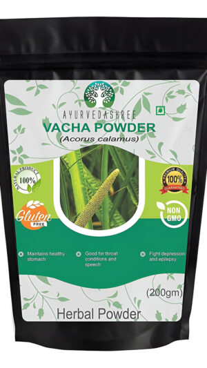 Ayurvedashree Calamus Powder 200 Gm | Polvo Vacha | Acorus Calamus | Hierba Altamente Aromática |