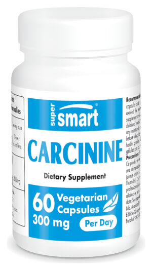 Supersmart - Carcinina 300 Mg Por Día (patentado) - Suplemento Estable De L-carnosina | Sin Omg Y Sin Gluten - 60 Cápsu