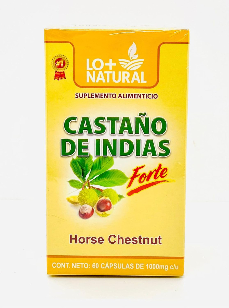 Castaño De Indias Forte Para La Circulación 1000 Mg - Castaño De Indias 60 Cápsulas/castaño De Indias Forte Para Circul