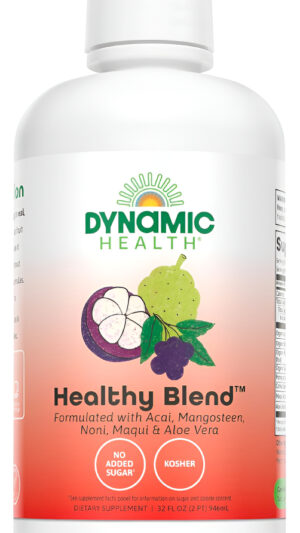 Dynamic Health Mezcla Saludable Con Acai, Mangostán, Noni, Maqui Y Aloe Vera, Sin Aditivos, Sin Omg, 32 Onzas Líquidas