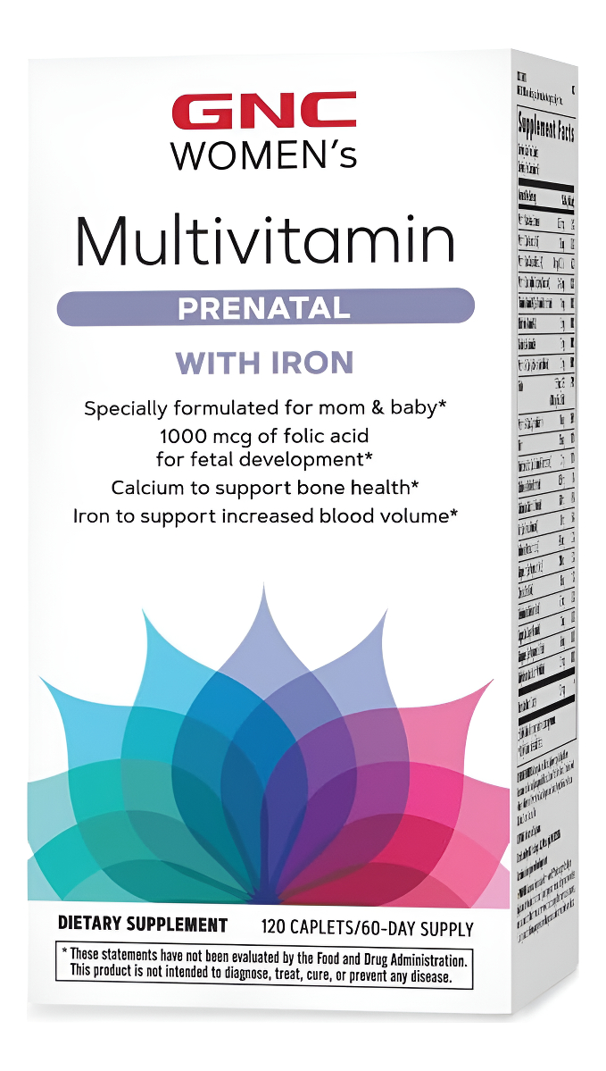 Gnc Fórmula Multivitamínica Prenatal Para Mujer Con Hierro | Apoya El Embarazo Y El Desarrollo Saludable Del Bebé |