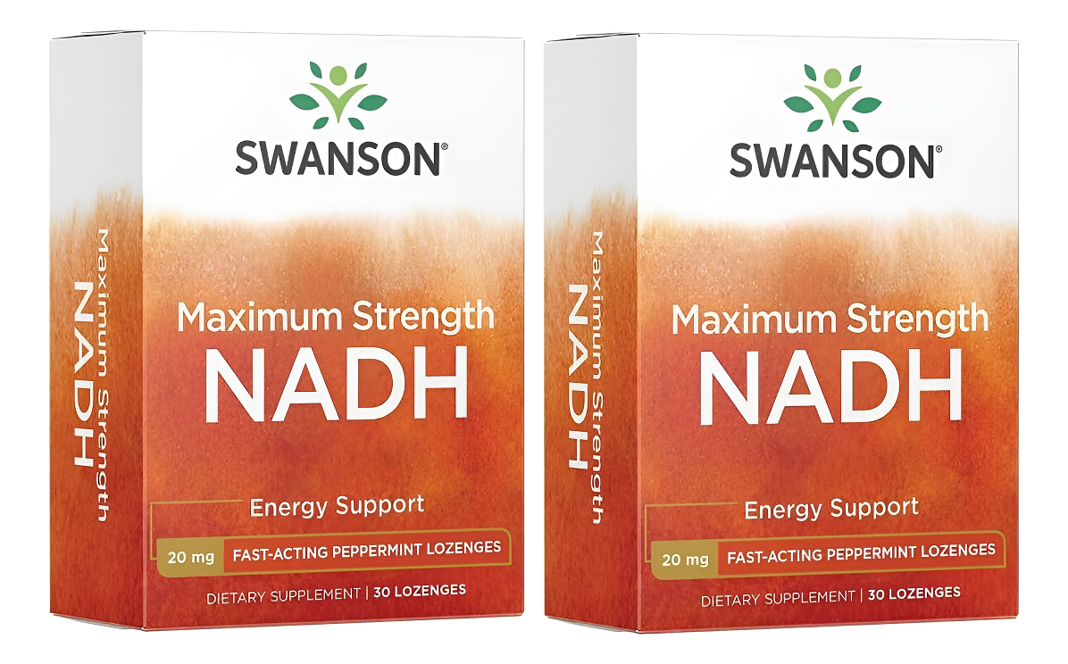 Swanson Nadh De Máxima Fuerza, 30 Pastillas De Acción Rápida, Apoyo De Salud Cerebral, Paquete De 2