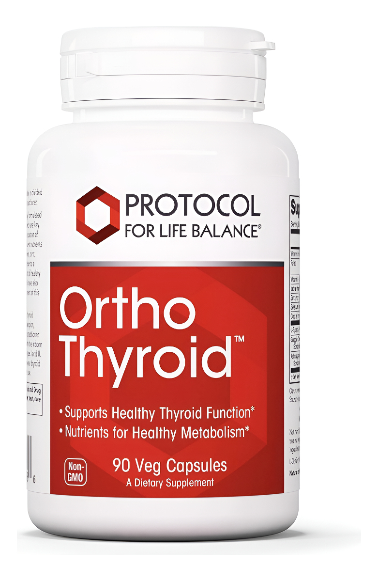 Protocol Ortho Thyroid - Suplemento De Energía Y Metabolismo - 90 Cápsulas Vegetales