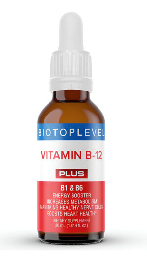 Biotoplevel Gotas Líquidas Sublinguales De Vitamina B12 (5000 Mcg) Más B1 Y B6 En La Forma De Absorción Más Rápida