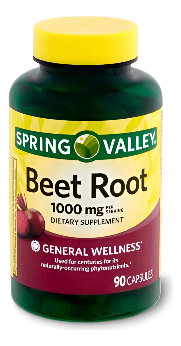 Spring Valley Suplemento Dietético De Raíz De Remolacha, 1000 Mg, 90 Unidades + Tu Guía De Vitaminas ©