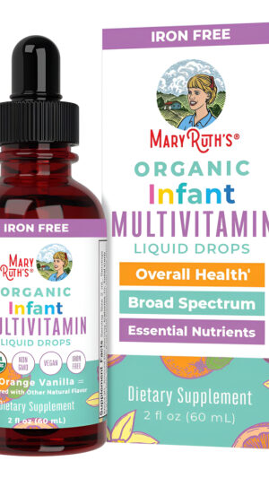 Multivitamínico Para Bebés De Maryruth's | Usda Organic | Gotas Líquidas Multivitamínicas Para Bebés De 6 A 12 Meses
