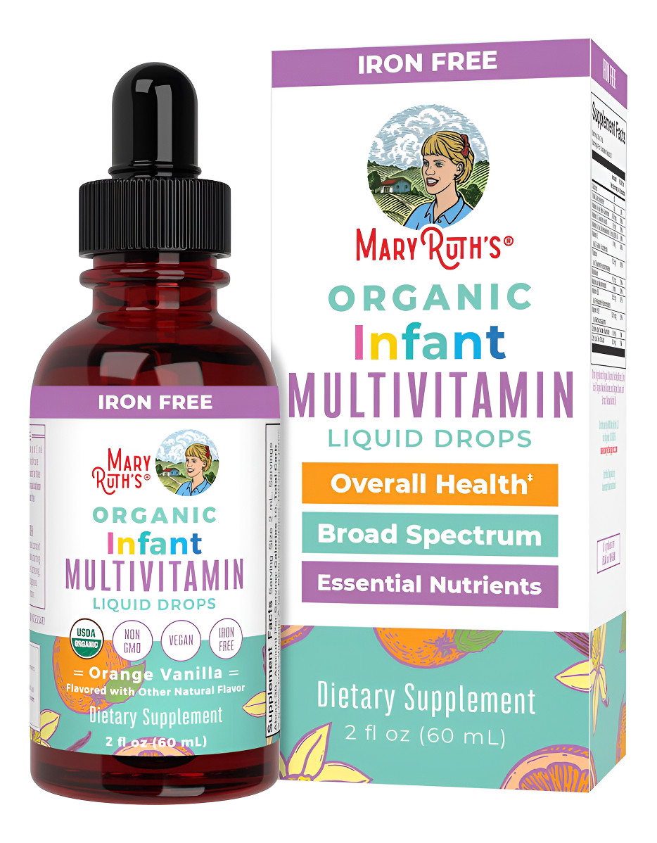 Multivitamínico Para Bebés De Maryruth's | Usda Organic | Gotas Líquidas Multivitamínicas Para Bebés De 6 A 12 Meses