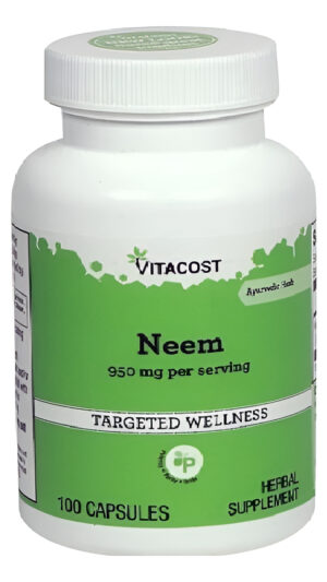 Neem 950 Mg Por Porción 100 Cápsulas De Vitacost