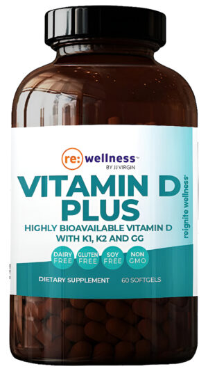 Reignite Wellness By Jj Virgin Vitamin D Plus - Porción Relevante De 5000 Ui 60 Cápsulas Blandas