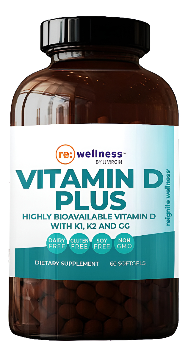 Reignite Wellness By Jj Virgin Vitamin D Plus - Porción Relevante De 5000 Ui 60 Cápsulas Blandas