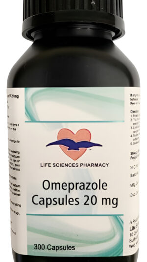 Life Science Pharmacy, Omeprazol 20 Mg, 300 Cápsulas