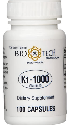 Bio Tech K1 1000 (vitamina K 1) 100 Cápsulas