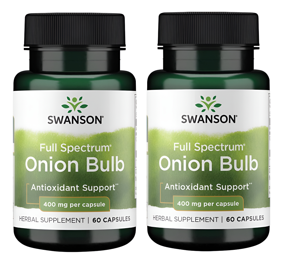 Swanson Cebolla De Espectro Completo (bulb) 400 Miligramos 60 Cápsulas Paquete De 2