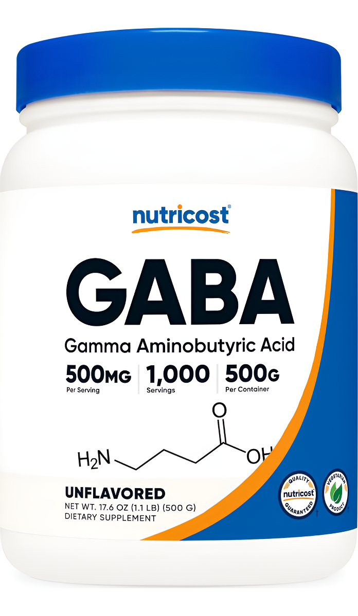 Nutricost Polvo Puro Gaba 500g (ácido Gamma Aminobutírico) (17.64 Oz/1.1 Libras)