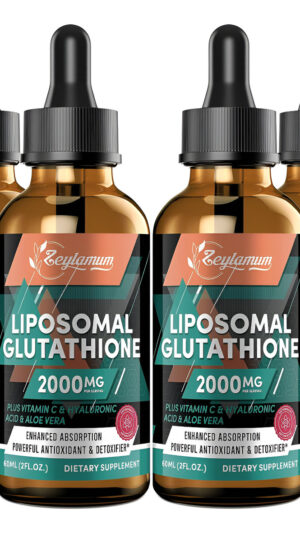 Gotas Líquidas De Glutatión Liposomal De 2000 Mg, Absorción Mejorada, Suplemento De Glutatión, Con Vitamina C, Ácido Hi