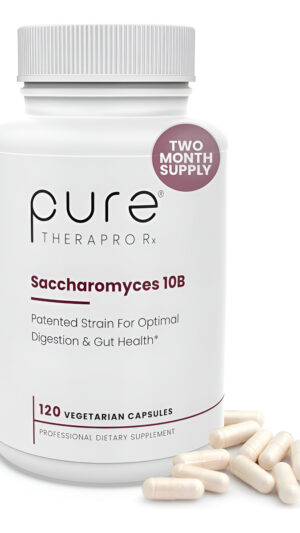 Pure Therapro Rx Saccharomyces 10b Saccharomyces Boulardii, 10 Mil Millones De Cfu Por Porción, Cepa Patentada Cncm I-3