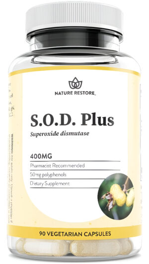 Suplemento De Superóxido Dismutasa, 4.000 Iu Sod Como Actividad, Vegano, 60 Cápsulas, Sin Omg, Sin Gluten