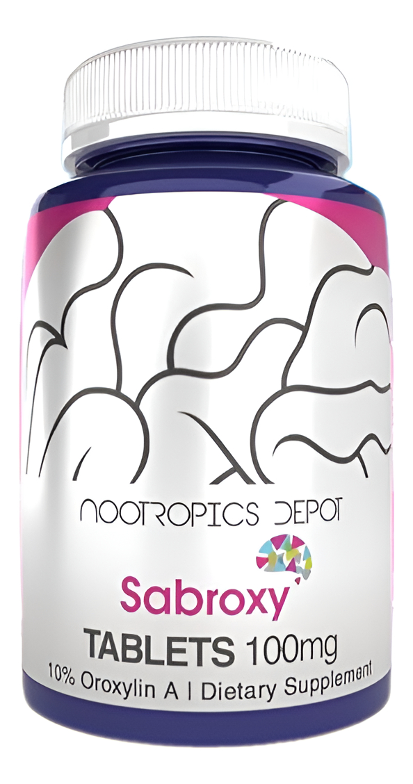 Nootropics Depot Sabroxy®, 90 Tabletas | 100 Mg | Mínimo 10% Oroxilina-a | Oroxylum Indicador |