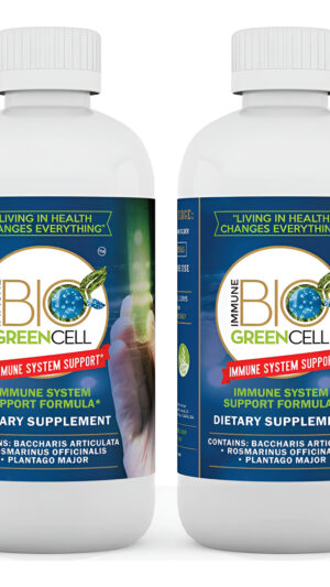 Inmune Bio Green Cell   8 Oz, 2 Paquete   Soporte Del Sistem
