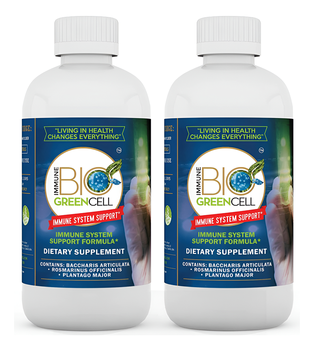 Inmune Bio Green Cell 8 Oz, 2 Paquete Soporte Del Sistem