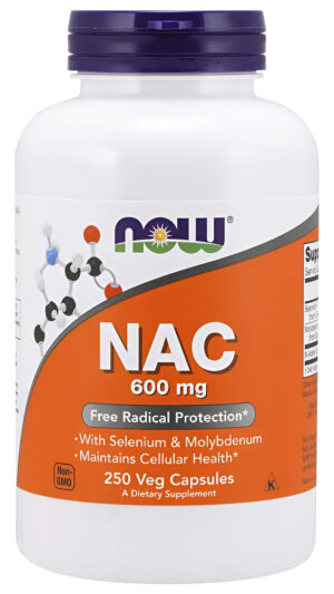 Nac 600mg 250caps Now Foods