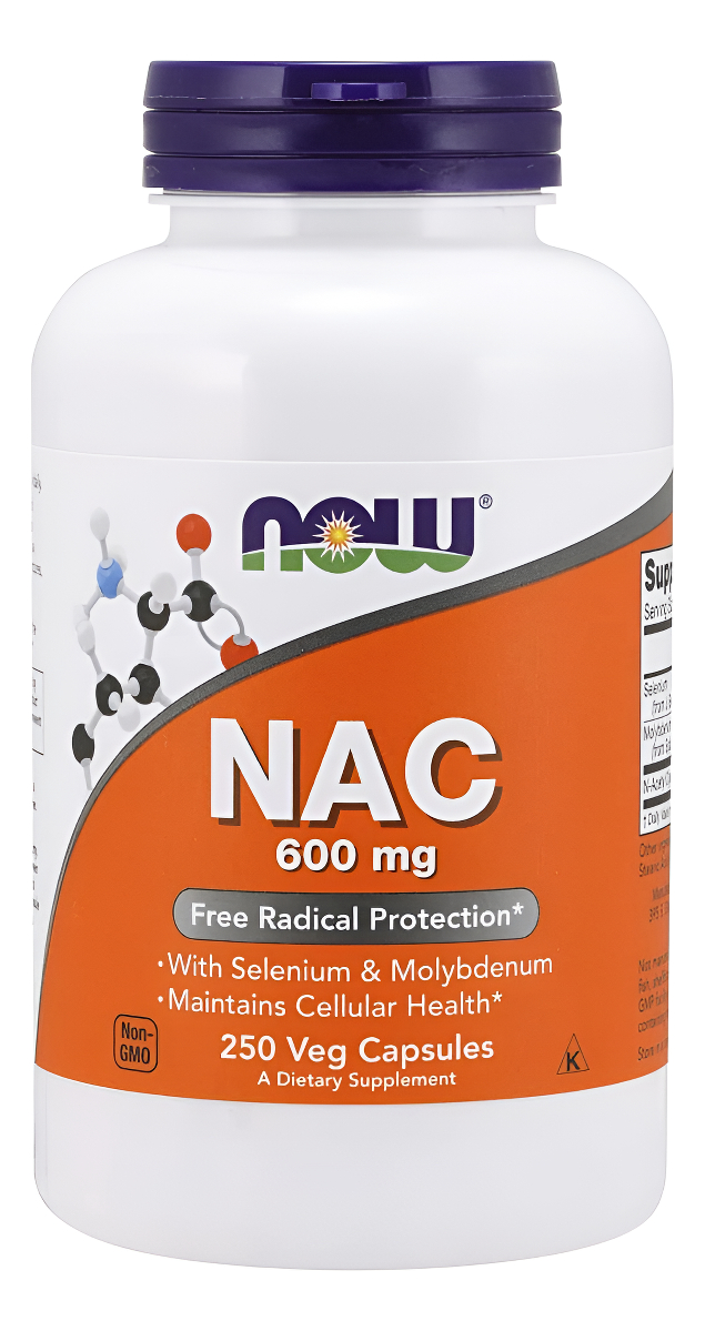 Nac 600mg 250caps Now Foods