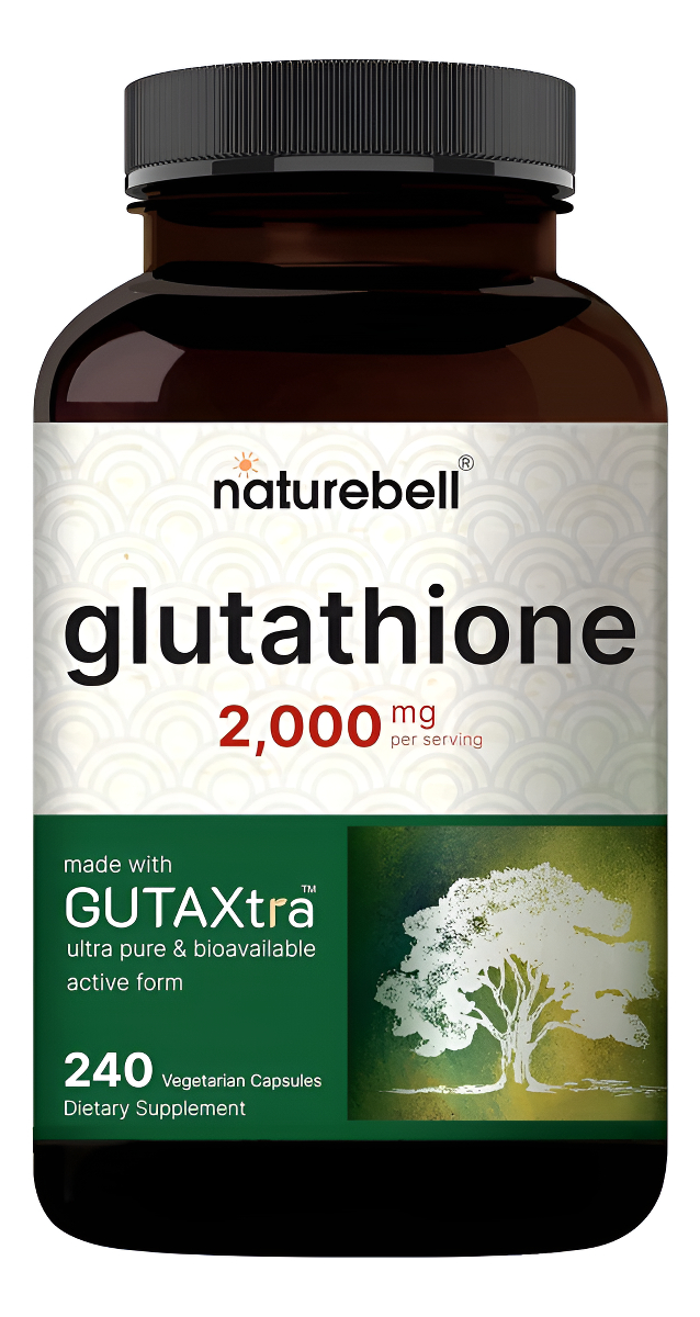 Naturebell Suplemento De Glutatión De 2,000 Mg Por Porción, 240 Cápsulas Vegetarianas | 98% + Verificado De Pureza, Pas