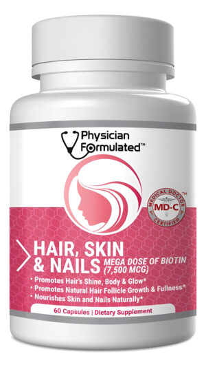 Vitaminas Para Cabello, Piel Y Uñas Sanos Creado Por Médicos Para Hombres Y Mujeres. 0.00026 Oz. De Biotina, Aminoácido